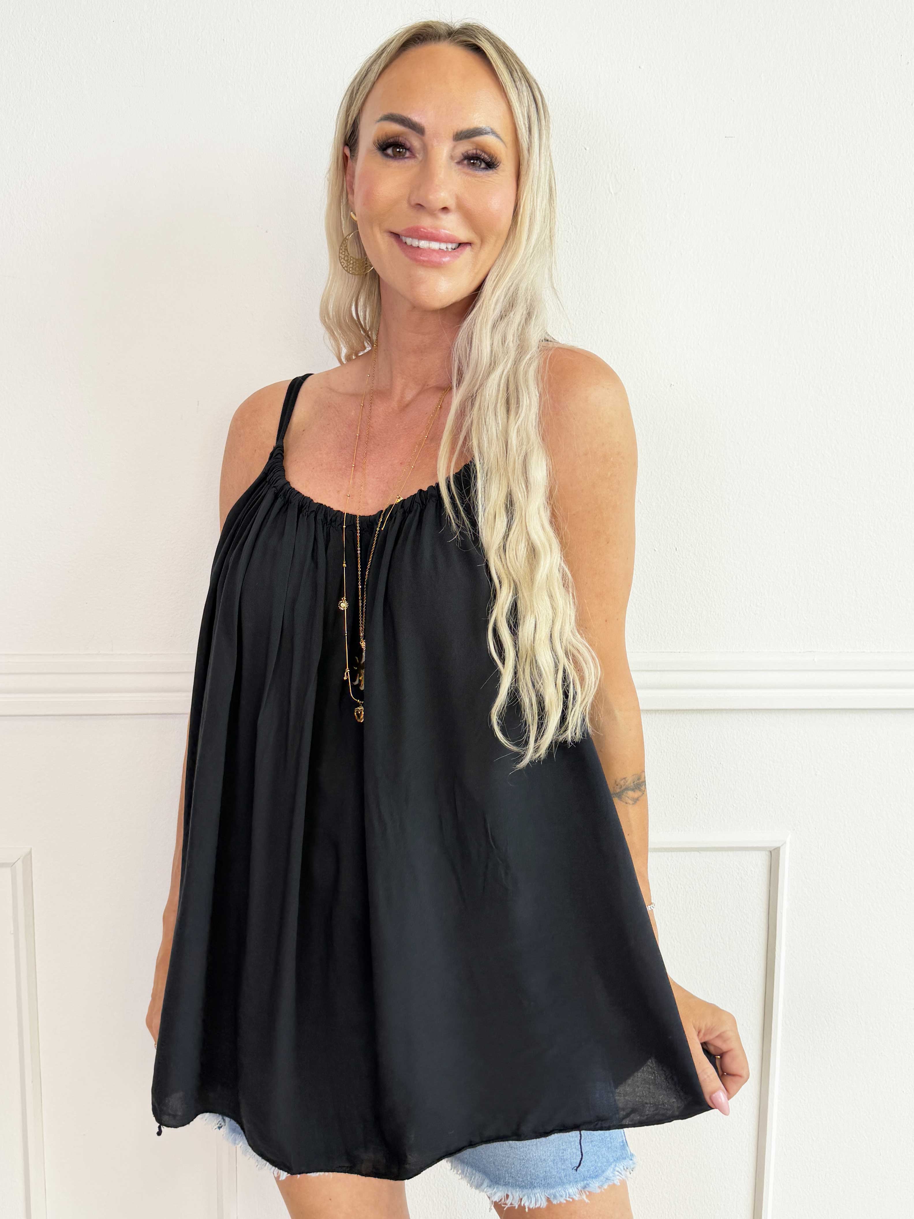 Sunshines Top - Let og luftig plus size top i viskose